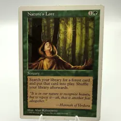 Magic The Gathering Fifth Edition Nature's Lore Regular LP - Image 1