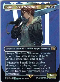 Squall, SeeD Mercenary (Borderless) (Surge Foil) Foil R FIN 547 NM - Image 1