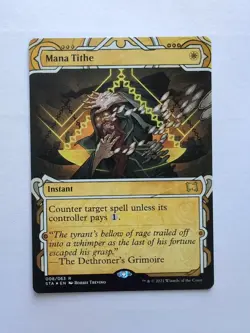 MTG Mana Tithe (STA) Strixhaven: Mystical Archives (Foil Etched) Rare 8/63 - Image 1