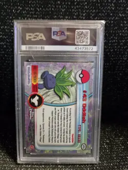 PSA 10 2000 Pokemon Game Topps Chrome Oddish TV Rare Base Series 1 GEM MINT 43 - Image 2