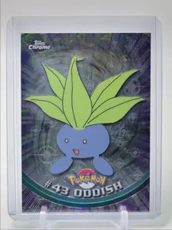 ODDISH 2000 TOPPS CHROME POKEMON TV ANIMATION EDITION #43 Q2371 - Image 1