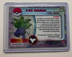 Oddish #43 - Topps Chrome Series 1 Pokemon Card NM-LP - Image 2
