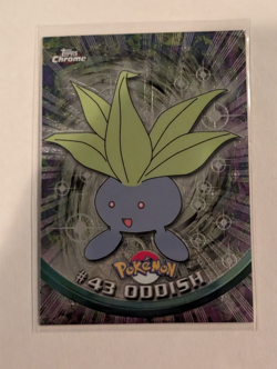 #43 Oddish Pokemon Topps Chrome Card - Image 1