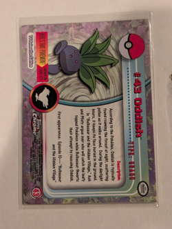 #43 Oddish Pokemon Topps Chrome Card - Image 2