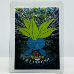 Pokemon Oddish #43 Pokemon 2000 Topps TV Animation Chrome Series 1 Holo Foil - Image 1