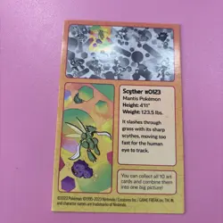 Pokemon TCG 151 Scarlet & Violet Mini Tin Art Cards Scyther & Wheezing - Image 2