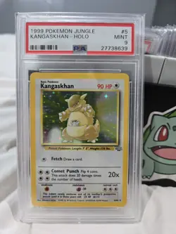 1999 Pokemon Jungle Kangaskhan Holo #5 PSA 9 Mint - Image 1