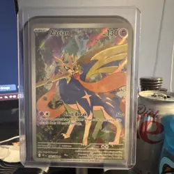 Pokemon Zacian 100/094 Phantasmal Flames Full Art Holo 130HP Illustration Rare - Image 1