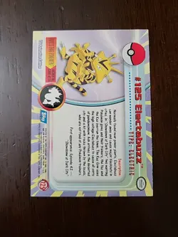 LP! 2000 Topps Pokemon Electabuzz 125 TV Animation Series 3 Blue Label Non Holo - Image 2