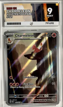 Pokemon TCG Charmeleon 151 169/165 English Illustration Rare Ace 9 Mint - Image 1