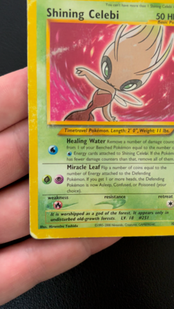 Shining Celebi 106/105 | Neo Destiny | Secret Rare Holo Pokemon TCG - HP - Image 2