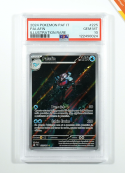 Pokemon PSA 10 Palafin #225 PAF IT Illustration Rare 2024 Italiano - Image 1