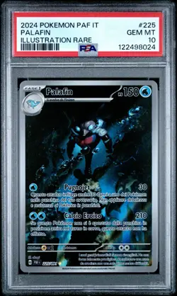 Pokemon PSA 10 Palafin #225 PAF IT Illustration Rare 2024 Italiano - Image 2