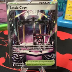 Pokemon Battle Cage 116/094 Me02: Phantasmal Flames Ultra Rare Holo Trainer EN - Image 1