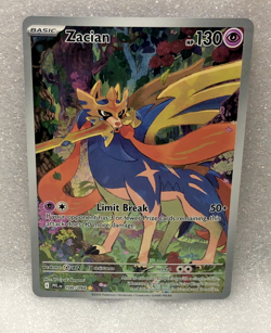 Pokemon TCG Zacian Illustration Rare ME02: Phantasmal Flames 100/094 NM - Image 1