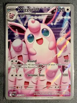 Wigglytuff 105/094 Holo Illustration Rare Phantasmal Flames Pokemon TCG NM - Image 2