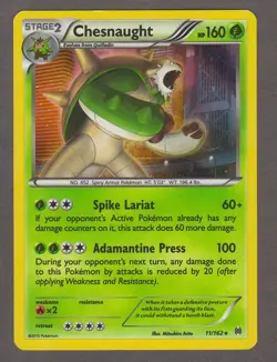 Chesnaught 11/162 XY BREAKthrough Holo Rare Grass Pokemon 2015 LP - Image 1