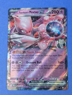 Team Rocket's Mewtwo ex - 081/182 - Double Rare Destined Rivals - Pokemon - NM - Image 1
