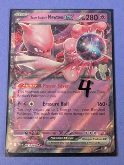Team Rocket's Mewtwo ex - 081/182 - Double Rare Destined Rivals - Pokemon - NM - Image 3