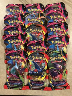 POKEMON TCG: Phantasmal Flames, 15x Sleeved Booster Packs, Factory Sealed, New - Image 1