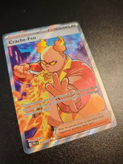 Carte Pokemon CRACHE FEU Flammes Fantasmagoriques - FA PFL FR - 119/094- Neuf - Image 2