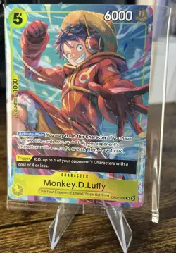 One Piece - Monkey D. Luffy Promo Card SR OP07-109 Sealed - Image 1
