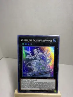 Yu-Gi-Oh! Ninaruru Magistus Glass Goddess GEIM-EN007 1st Ed Effect Earth ATK/18. - Image 1