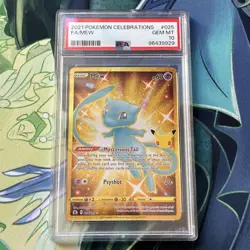 Pokemon TCG Mew Celebrations 025/025 Full Art English PSA 10 GEM MINT - Image 1