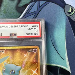 Pokemon TCG Mew Celebrations 025/025 Full Art English PSA 10 GEM MINT - Image 3