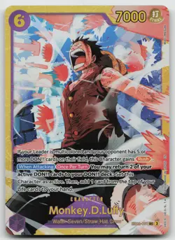Monkey.D.Luffy (061) SEC Foil Extra Booster: Anime 25th Collection EB02-061 NM - Image 1