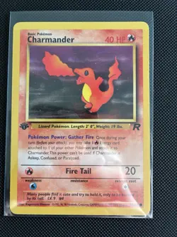 Charmander 1st Edition Team Rocket 50/82 WOTC Vintage Pokemon NM - Image 1