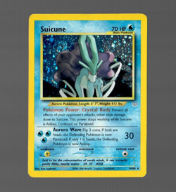 Pokemon TCG Suicune Neo Revelation Holo Card 14/64 Unlimited Rare Swirl - Image 1