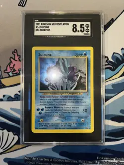 Pokemon TCG Suicune Neo Revelation Holo Card 14/64 Rare SGC 8.5 Vintage WOTC - Image 1