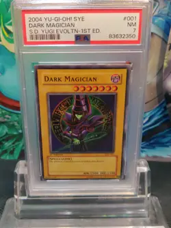 Yugioh Dark Magician SYE-001 1st Edition PSA 7 - Image 2