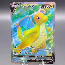 Dragonite V (Full Art) 076/078 Ultra Rare Pokemon GO Pokemon TCG NM - Image 1