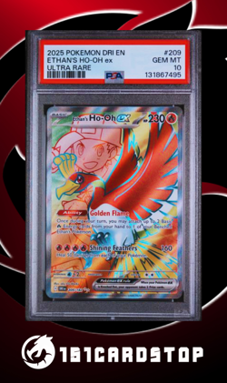 🔥Pokemon - Ethan's Ho-Oh ex - 209/182 - Ultra Rare - Destined Rivals - PSA 10🔥 - Image 1