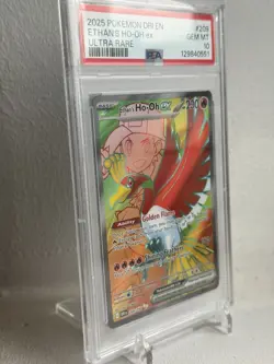 2025 Pokemon Destined Rivals Ethan’s Ho-Oh ex 209/182 PSA 10 - UK Stock - Image 3