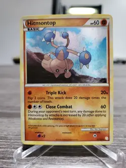 Hitmontop 5/123 HeartGold SoulSilver Pokemon Card Holo Rare -LP - Image 1