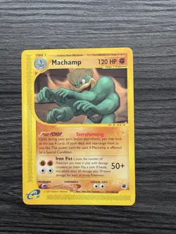 Pokemon TCG Machamp Expedition Base Set Regular Rare Card 51/165 - Image 1