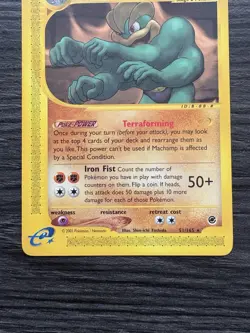 Pokemon TCG Machamp Expedition Base Set Regular Rare Card 51/165 - Image 3
