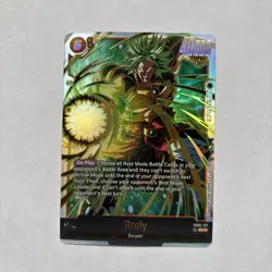 Broly: Saiyan, SCR Foil Fusion World Dragon Ball Super ccg card game - Image 2