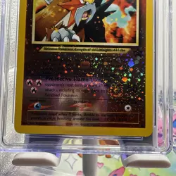 CGC 10 GEM MINT Entei 2001 Black Star Promos 34 Reverse Holo Swirl Pokemon Card - Image 2