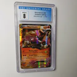 CGC 8 Houndoom EX 21/162 2015 Breakthrough Near Mint-Mint Graded Pokemon Card - Image 1