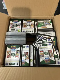 Pokemon TCG Code Cards Bulk 4Lbs Lot Unused Codes Sword&Shield/Scarlet&Violet - Image 1