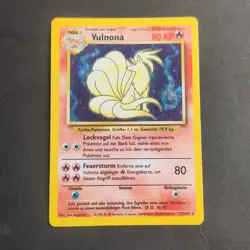 Pokemon TCG Karte Ninetales Vulnona 12/102 - Base Set Holo - Image 3