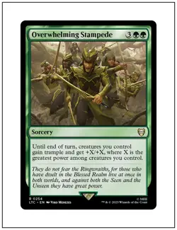 1x Overwhelming Stampede, Magic the Gathering MTG NM - Image 1