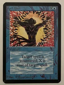 Magic the Gathering MTG Alpha Spell Blast NM (Beta Bob) - Image 1