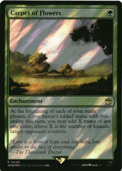 MTG Carpet of Flowers (Surge Foil) Foil NM Doctor Who Magic 82 - Image 1