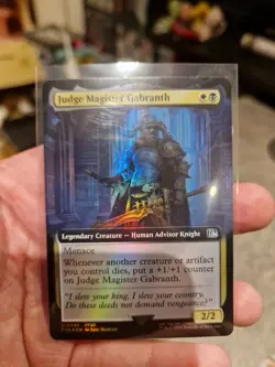 MTG Judge Magister Gabranth Final Fantasy Foil Extended Art - Image 1