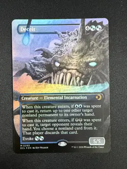 Deceit (FOIL BORDERLESS) - Lorwyn Eclipsed (MTG) NM - Image 1